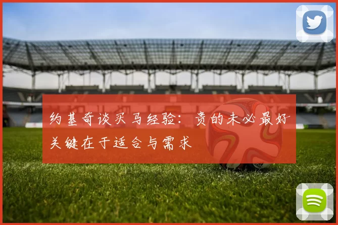 约基奇谈买马经验：贵的未必最好关键在于适合与需求