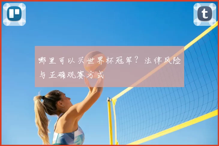 哪里可以买世界杯冠军？法律风险与正确观赛方式
